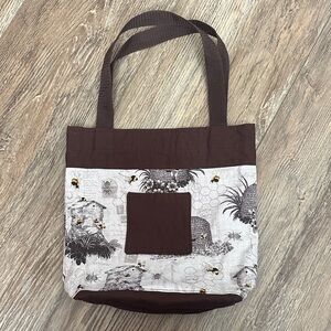 Homemade Brown and Cream Tote Bag
